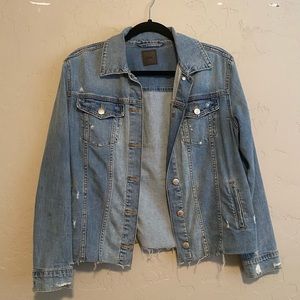 Joe’s Jeans Distressed Jean Jacket Size Small